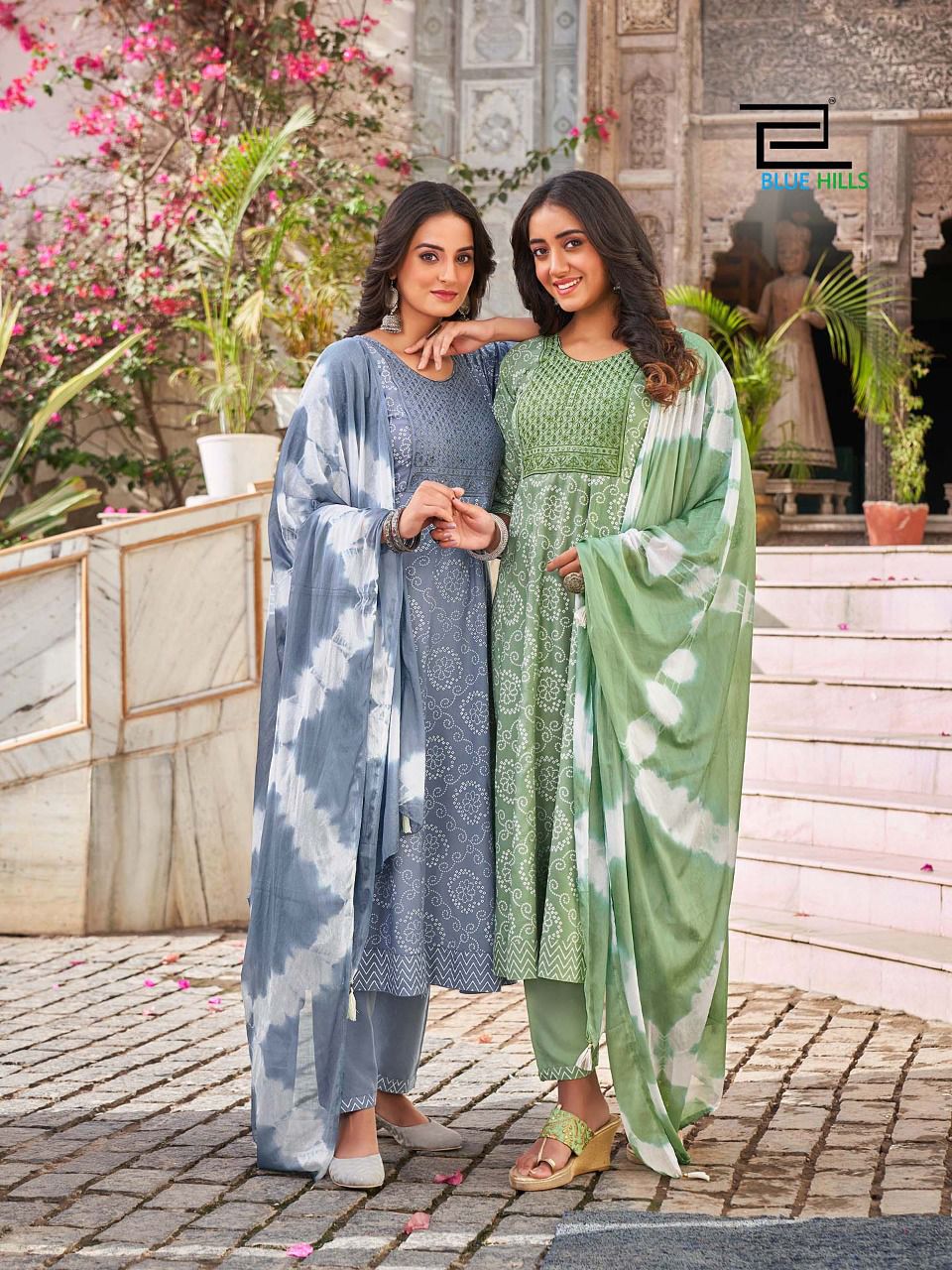 Blue Hills Bhool Bhulaiyaa Fancy Ethnic Wear Rayon Printed Ready Made Collection